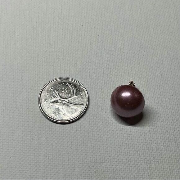 Vintage Purple Round Clip On Earrings - Picture 7 of 7